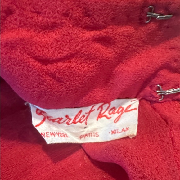 Vtg 1980’s Scarlet Rage Dress Medium Gorgeous! - Picture 8 of 9